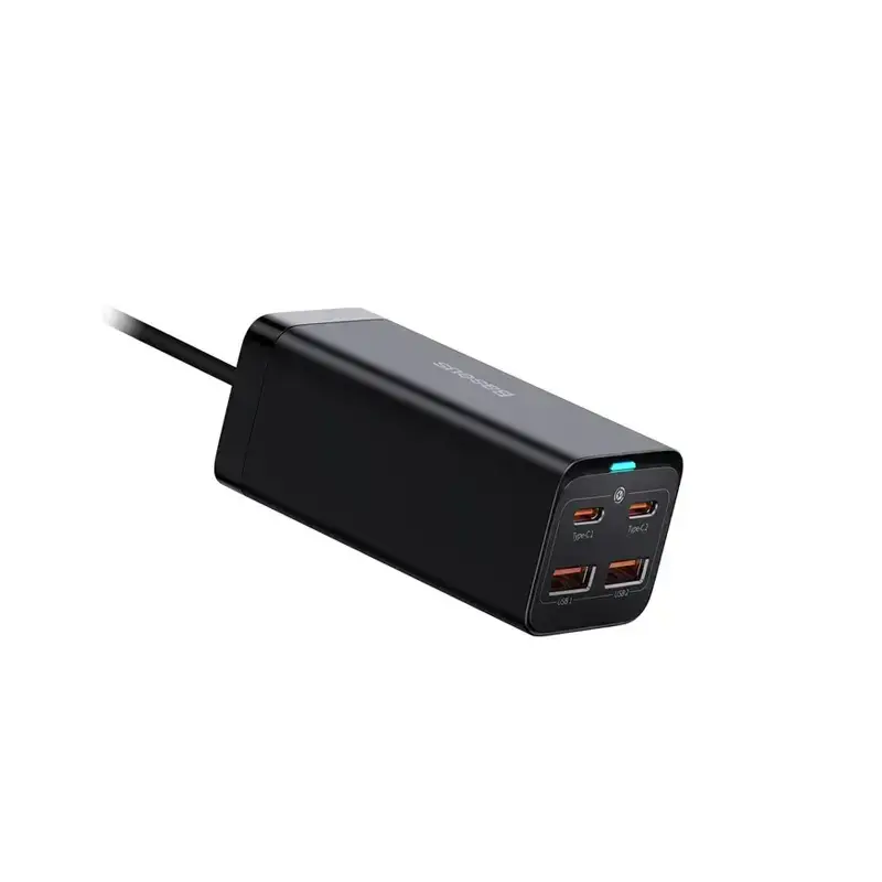 شارژر 100 وات باسئوس GaN3 Pro Desktop Fast Charger 2u+2c 100w EU ccgp000101